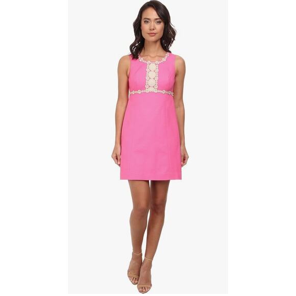 Lilly Pulitzer Rosie Shift Dress Lined Hot Pink Size 0 Barbiecore NWOT - Picture 4 of 12